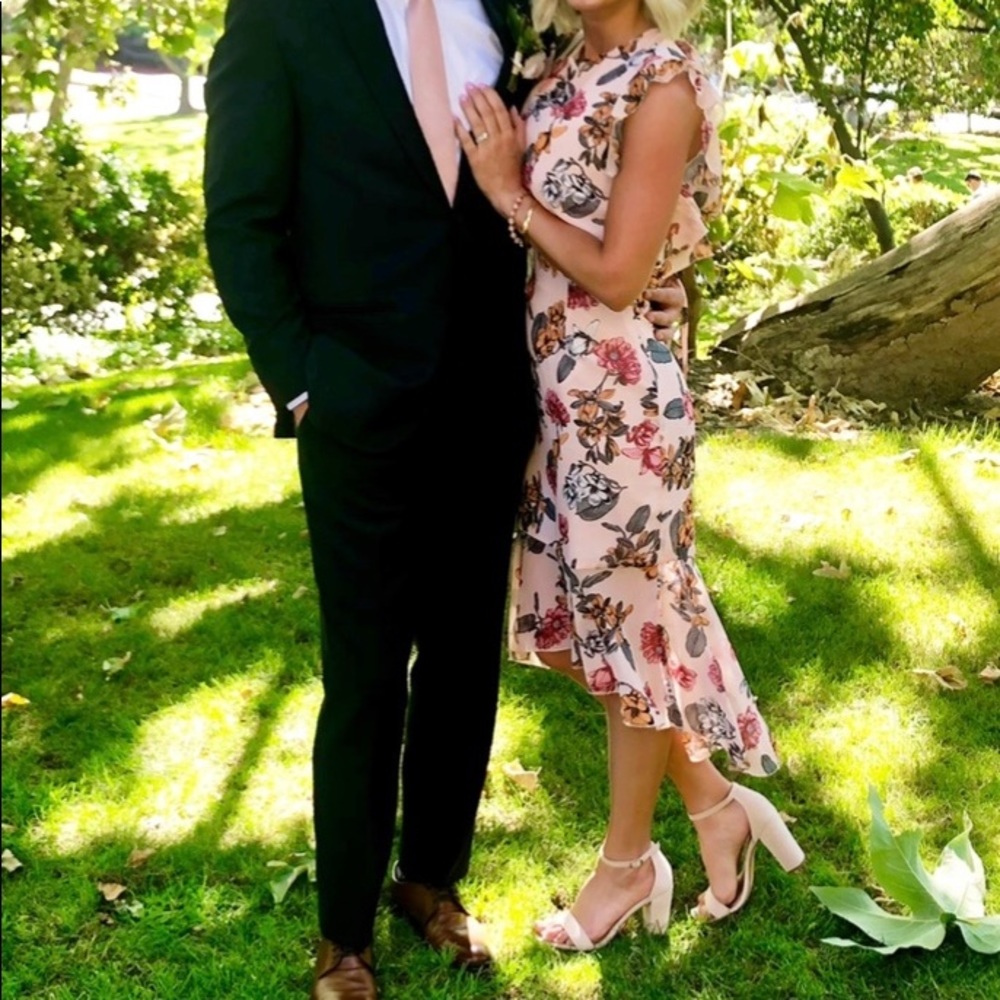 Floral High-Low Dress